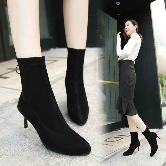 Botas Invierno Mujer Caña Alta con Elástico - Image 5
