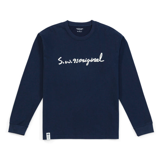 Camiseta Hombre Manga Larga Suelta Otoño Carbón con Estampado de Letras - Image 11