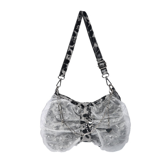 Bolsa Escolar Bandolera de Malla con Cadena para Estudiantes - Image 6