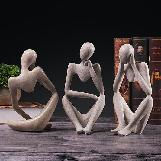 Figuras Abstractas de Arenisca - Adornos Contemplativos