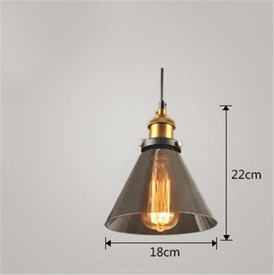 Lámpara Colgante Industrial Nórdica de Vidrio para Dormitorio - Image 8