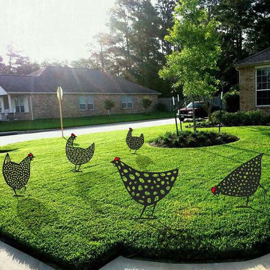 Decoración de Jardín con Figuras de Gallinas - Estacas para Patio y Huerto - Image 3