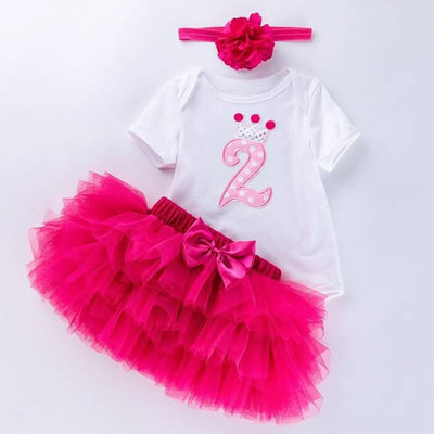 Mono Corto de Algodón Estampado Rosa Rojo para Bebé - Image 20