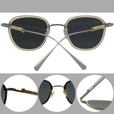 Gafas de Sol Polarizadas Titanio Puro con Diseño Geométrico - Image 9