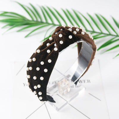 Diadema de Terciopelo Perla con Nudo Decorativo - Image 25