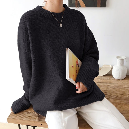 Suéter Elástico Oversize Básico para Hombre y Mujer - Image 9