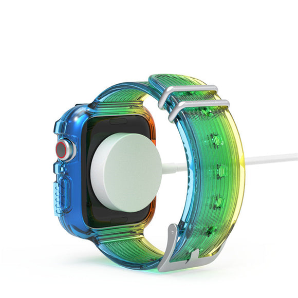 Correa de Reloj Rainbow Transparente TPU Integrado Edición Limitada