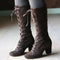 Botas de Motorista con Cordones Frontales