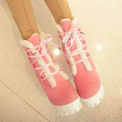 Botas Cálidas con Tacón Grueso - Image 2
