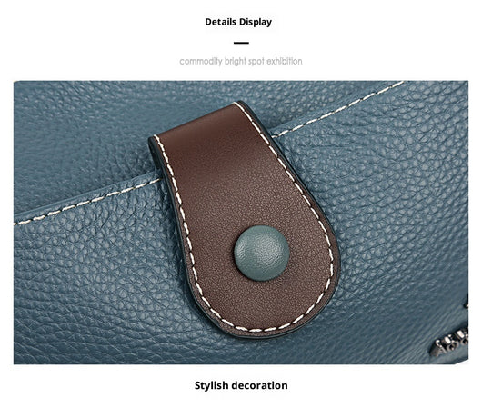 Bolso Bandolera de Cuero Minimalista Retro para Mujer - Image 23