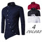 Camisa de Manga Larga con Cuello Diagonal