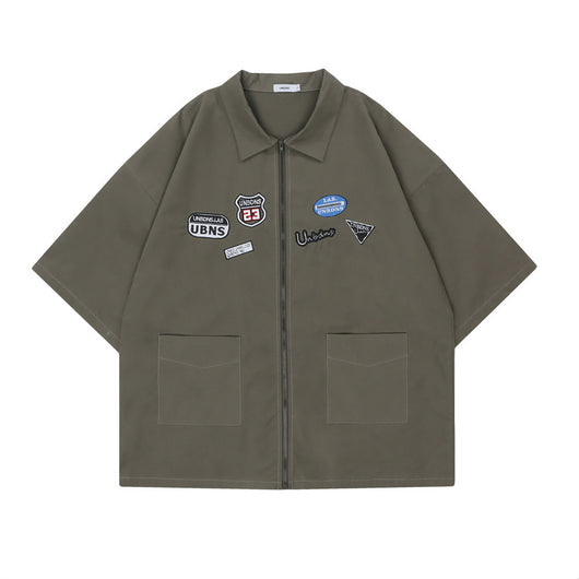 Camisa Suelta con Bordado y Cierre Frontal para Hombre y Mujer - Image 16