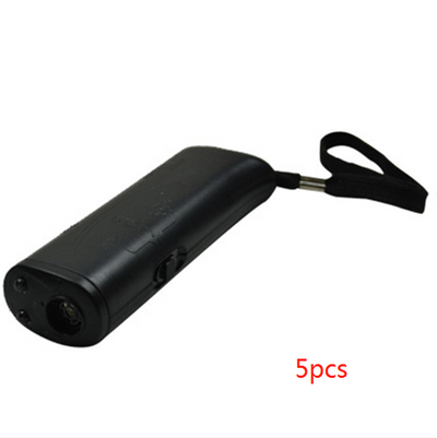 Yellow and black ultrasonic dog training devices with wrist straps, one in retail packaging. - Image 16