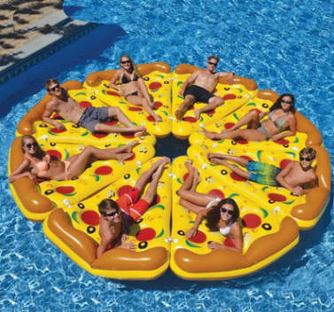 Colchón Flotante Inflable de Pizza para Piscina - Image 2