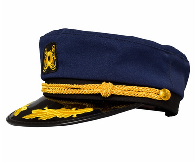 Gorra Náutica Retro Coreana Azul Marino Unisex - Image 3