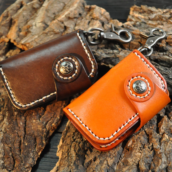Estuche para Llaves de Cuero Genuino Hecho a Mano