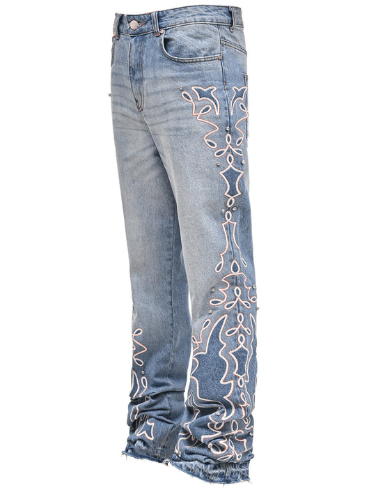 Jeans Anchos para Hombre con Diseño Degradado - Image 9
