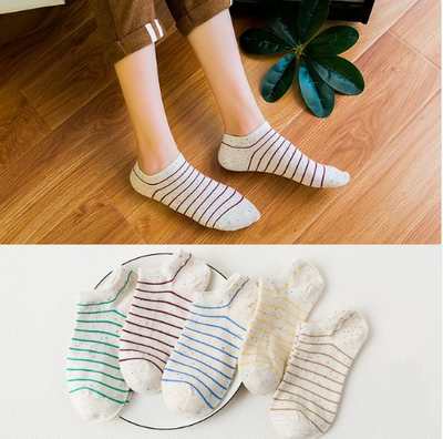 Pack 5 Pares Calcetines Gatos a Rayas para Mujer - Algodón Cómodo y Divertido - Image 5