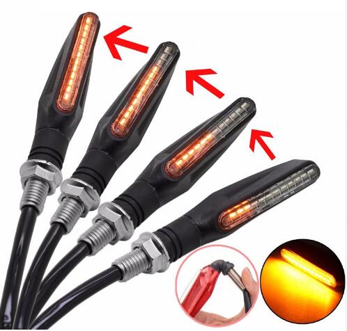 Juego de 4 Direccionales LED Secuenciales Universales para Motocicleta