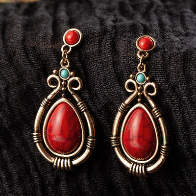 Aretes Colgantes Corazón de Durazno - Image 3