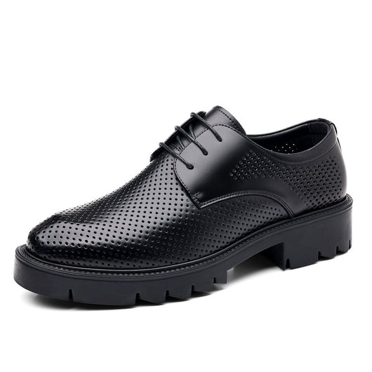 Zapatos de Cuero Cowhide Transpirables con Aumento de Altura para Hombre - Image 2