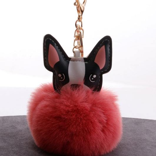Llavero Pelota de Plumas PU para Mascotas - Accesorio Adorable - Image 11
