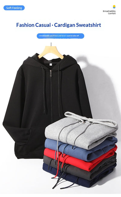 Cardigan Hoodie Holgado para Hombre - Perfecto para Otoño e Invierno - Image 20
