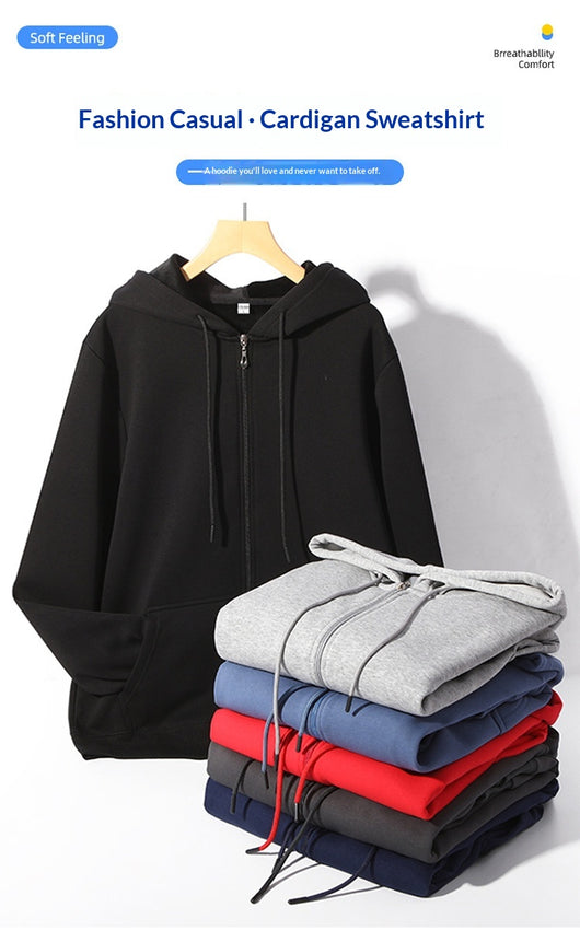 Cardigan Hoodie Holgado para Hombre - Perfecto para Otoño e Invierno - Image 20