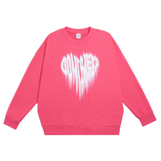Sudadera de Pareja con Estampado Corazón Foam - Cuello Redondo y Puño Acanalado - Image 9