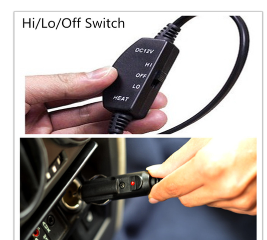 Manta Térmica para Auto 12V Roja a Cuadros - Calefacción para Otoño e Invierno - Image 2