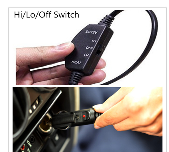 Manta Térmica para Carro 12V Vermelha Xadrez - Aquecimento para Outono e Inverno