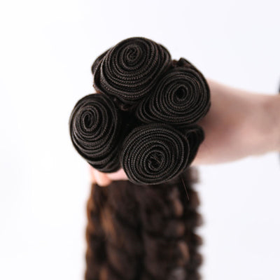 Juego de Cortina de Cabello de Fibra Sintética - Image 3