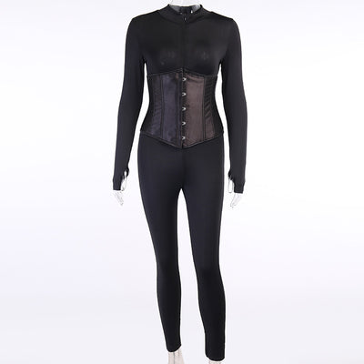 Jumpsuit Casual con Cierre Frontal y Ajuste en Cintura - Image 34