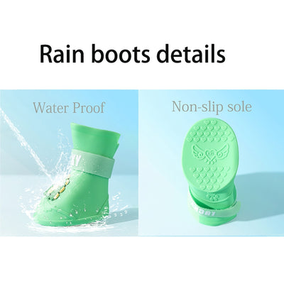 Botas Impermeables Antideslizantes para Mascotas - Juego de 4 Piezas - Image 3