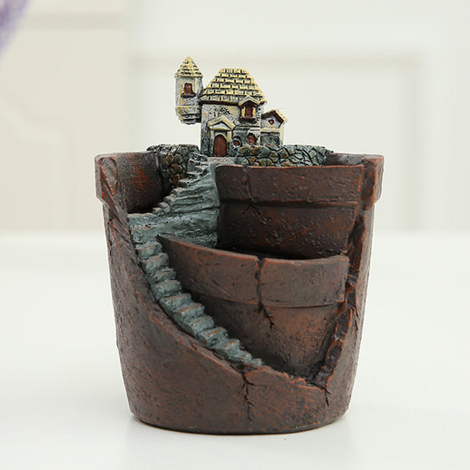 Maceta Decorativa con Suculentas - Miniatura de Jardín y Bonsái - Image 13