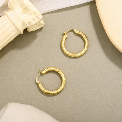Aretes de Plata Pura Estilo Minimalista Lujo Frío - Image 7