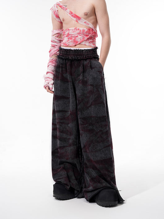 Pantalones Vintage Tiger Teñidos a Mano - Estilo Niche Original - Image 6