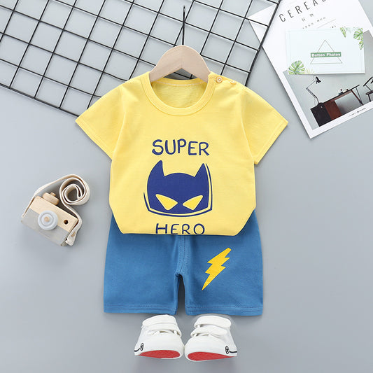 Conjunto Infantil de Manga Corta con Diseño Animado - Image 2
