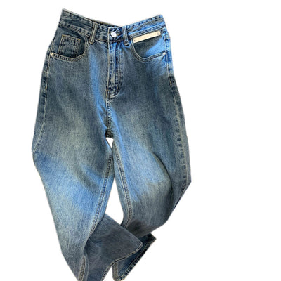 Pantalones Vaqueros Cintura Alta Ancha Rectos Efecto Limpiador - Image 5