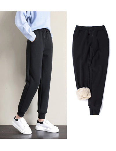 Pantalones Deportivos Cómodos Ajuste Suelto Entrenamiento Fitness Forro Polar - Image 21
