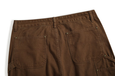 Pantalones Vaqueros Punk Wash Logging para Hombre - Corte Recto Ancho Outdoor - Image 7