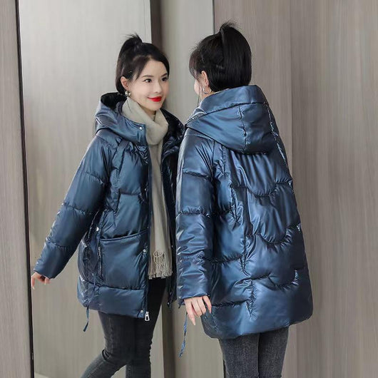 Abrigo Acolchado Grueso con Capucha para Invierno - Image 7