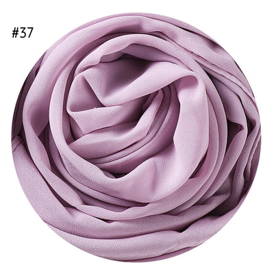 Pañuelo de Gasa Perlada en Colores Sólidos - Cobertura Elegante Monocromática - Image 40