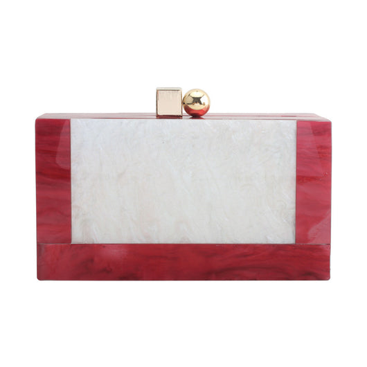 Bolso Vintage de Patchwork Acrílico Blanco Perlado - Image 12