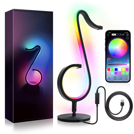 Lámpara LED Inteligente con Control por App y Rotación 180° - Luz de Ambiente para Dormitorio