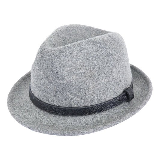 Sombrero Caballero Británico de Lana Pura con Ala Corta Enrollada - Otoño e Invierno - Image 13