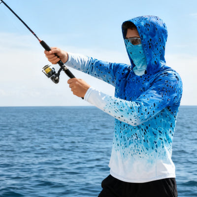 Camisa de Pesca Deportiva Manga Larga con Protección Solar