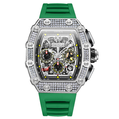 Reloj Mecánico Multifuncional con Diamantes - Elegancia y Precisión - Image 12