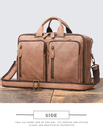Mochila de Cuero para Hombre - Backpack de Gran Capacidad para Viajes - Image 11