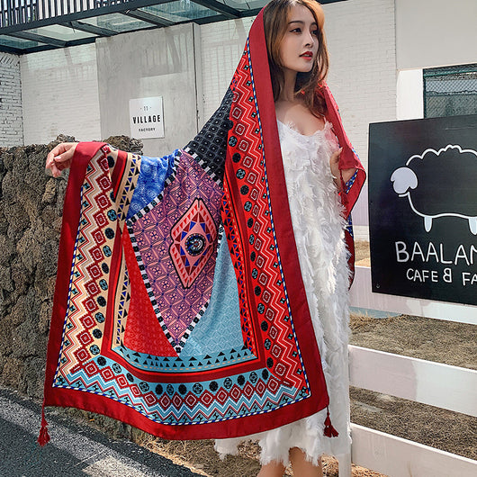 Bufanda Étnica Larga Estilo Coreano para Verano y Otoño - Image 34